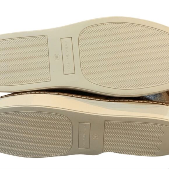 NWT Zara Reptile Snakeskin Brown Ankle Bootie Sneakers 7.5 - Picture 5 of 15